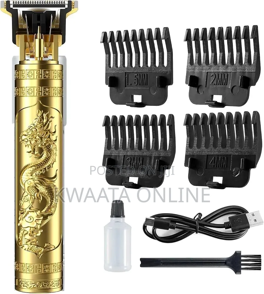 USB Charge Plastic Electric Clipper Stainless Steel Blade Hair Trimmer