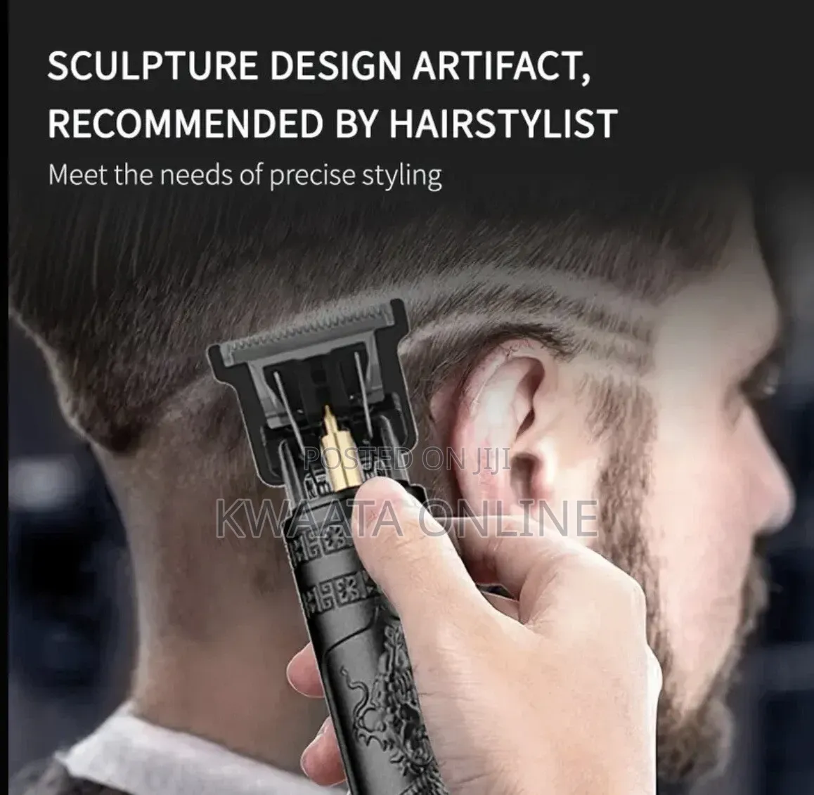 USB Charge Plastic Electric Clipper Stainless Steel Blade Hair Trimmer