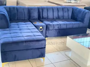 Simple L Sofa Set