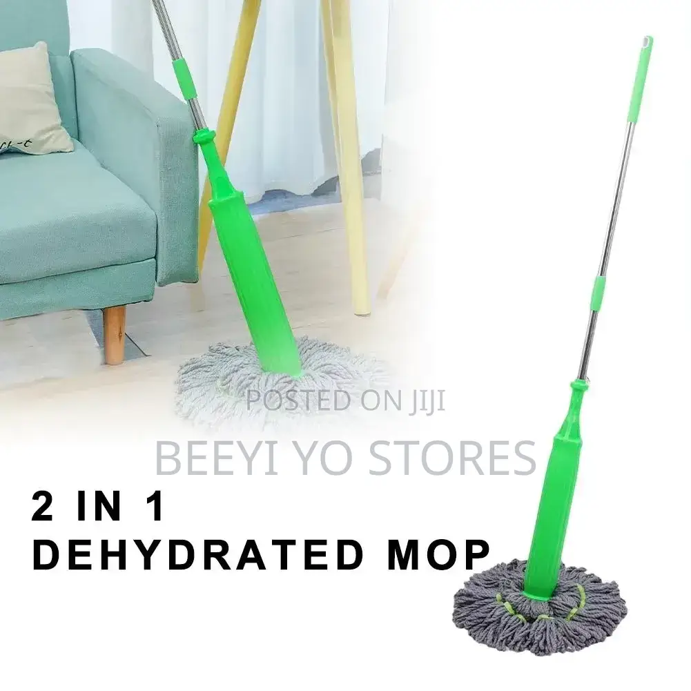 Spin Mop Replacement Head / Refill (Grey and Green).
