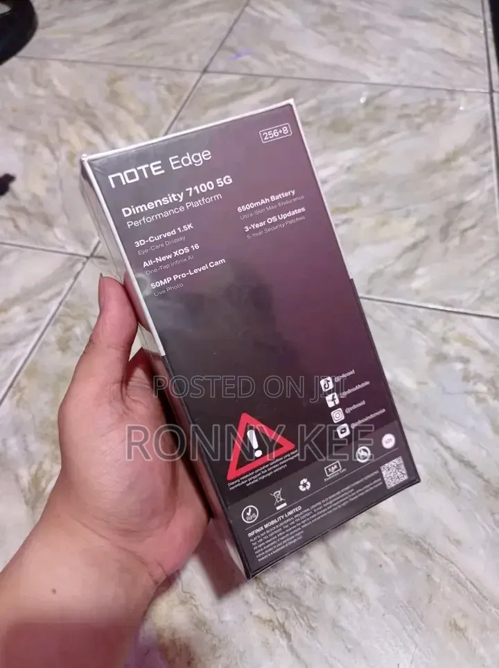 New Infinix Note Edge 256 GB Blue