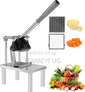 Stainless Steel Potato Chipper | French Fry Cutter With Lever