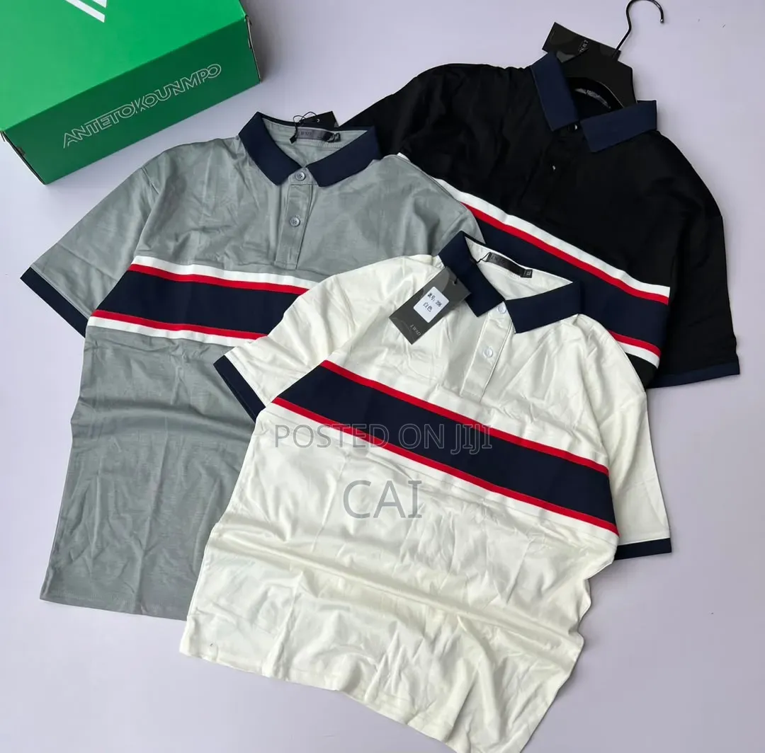 Various Striped Designs Polo T-Shirts