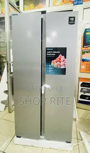 Hisense Refrigerators Side by Side 560l 10 Yrs Warranty