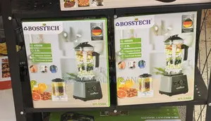 Bosstech 2-in-1 Electric Commercial Blender With Glass Jar Hm-1588