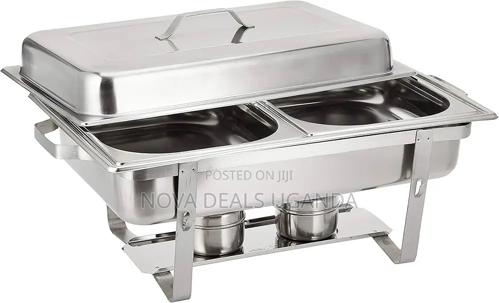 Double Chafing Dish Food Warmer, 4.5 Liter X 2