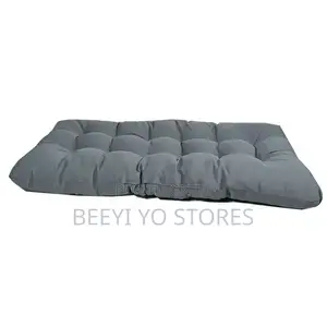 Grey Tufted Cushion / Pet Bed