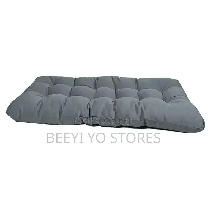 Grey Tufted Cushion / Pet Bed