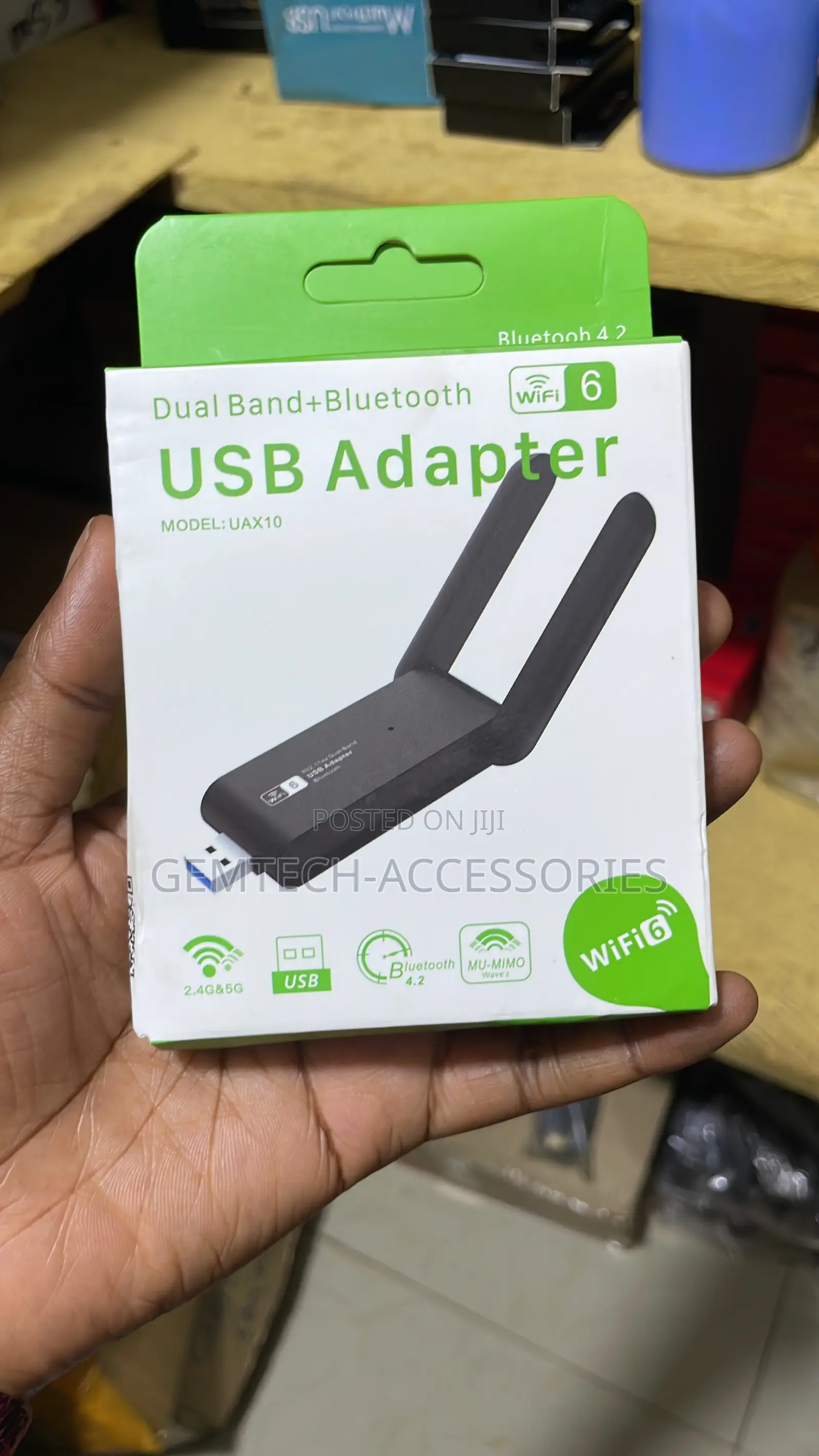 Dual Band + Bluetooth USB WiFi 6 Adapter