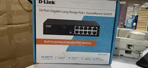 D-Link 10port Gigabit Long Range Poe +Surveillance Switch