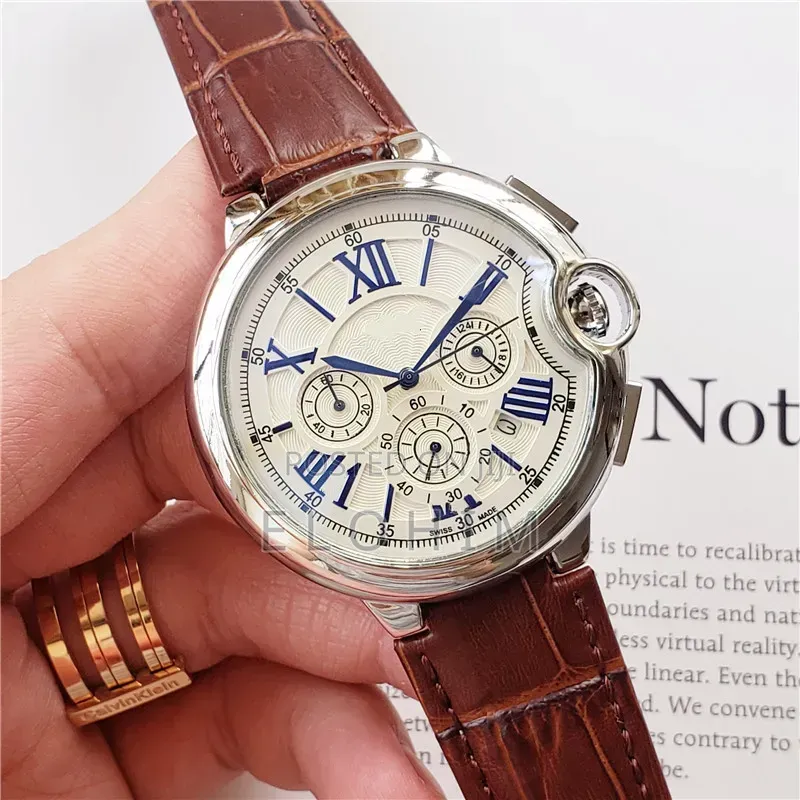Catier Classy Analog Watch With Genuine Leather