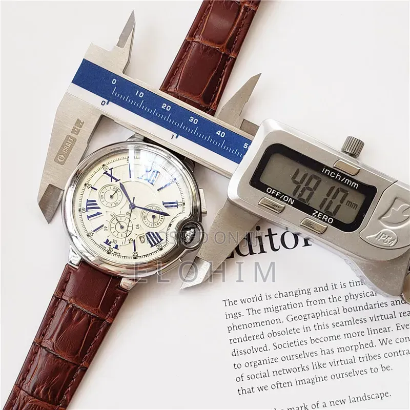 Catier Classy Analog Watch With Genuine Leather