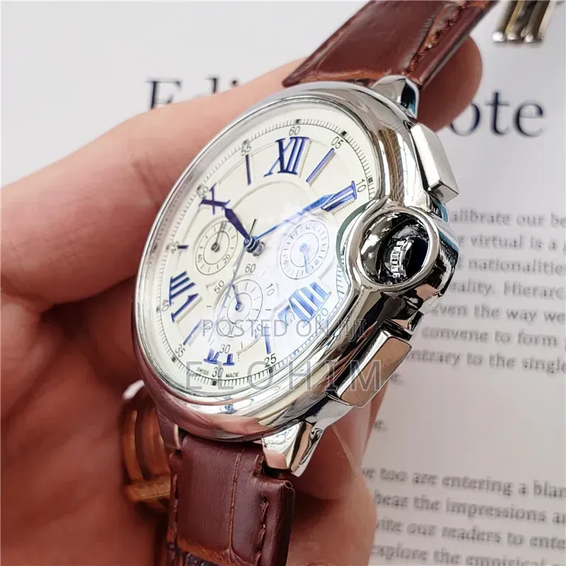 Catier Classy Analog Watch With Genuine Leather