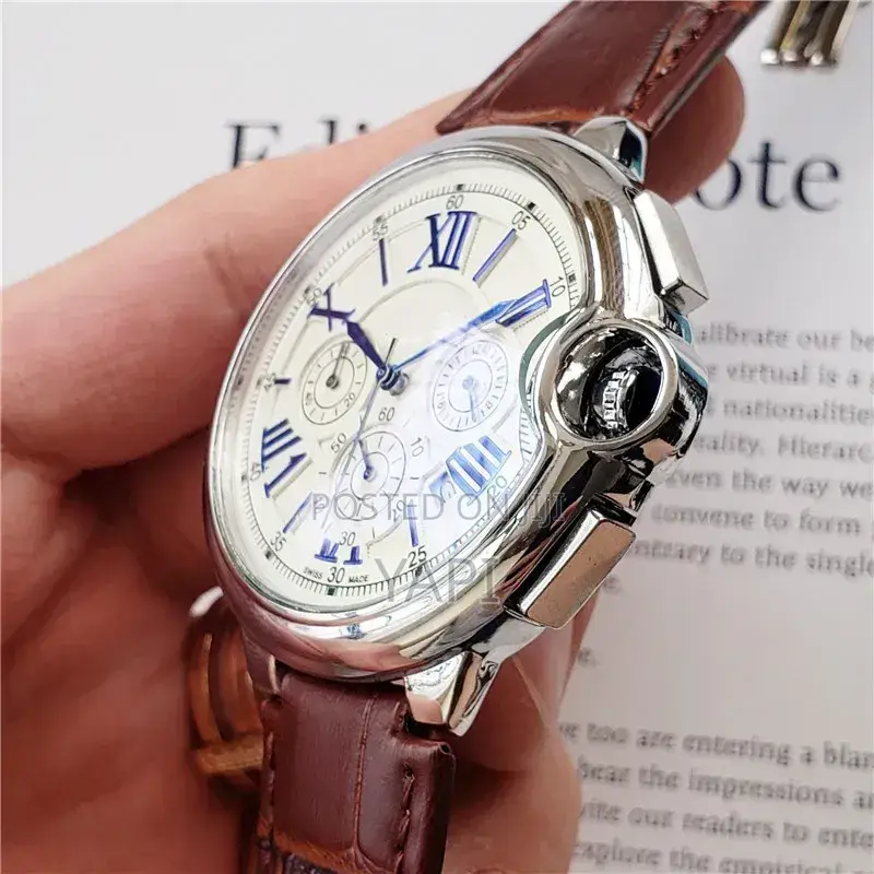 Catier Classy Analog Watch With Genuine Leather