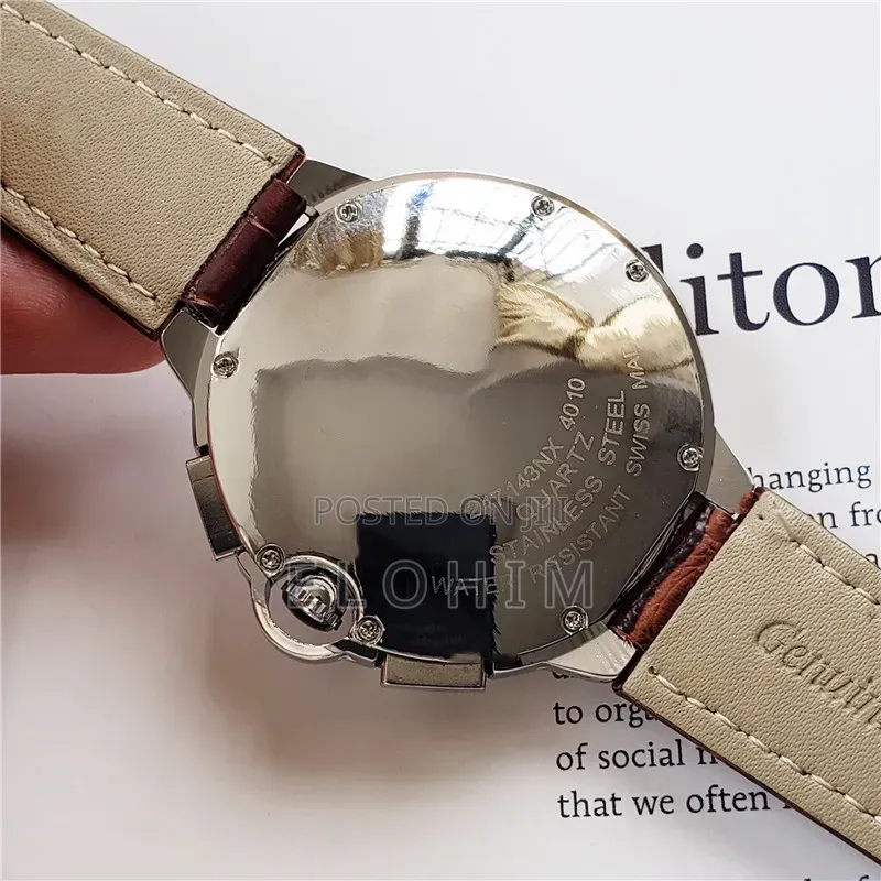Catier Classy Analog Watch With Genuine Leather