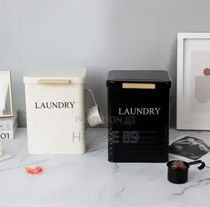 5-Liter Metal Laundry Powder Containers