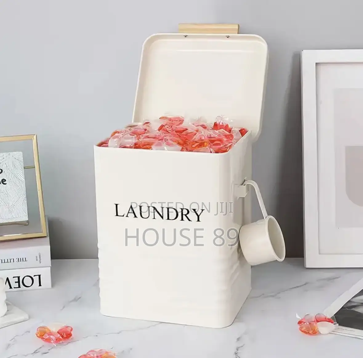 5-Liter Metal Laundry Powder Containers