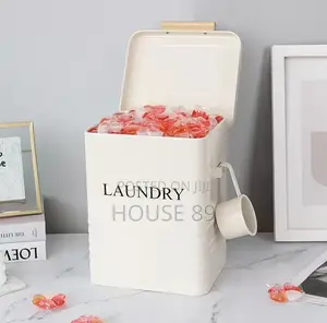 5-Liter Metal Laundry Powder Containers