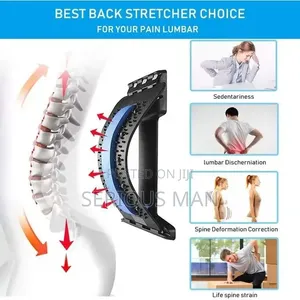 Adjustable Multi-Level Lumbar Back Stretcher and Massager