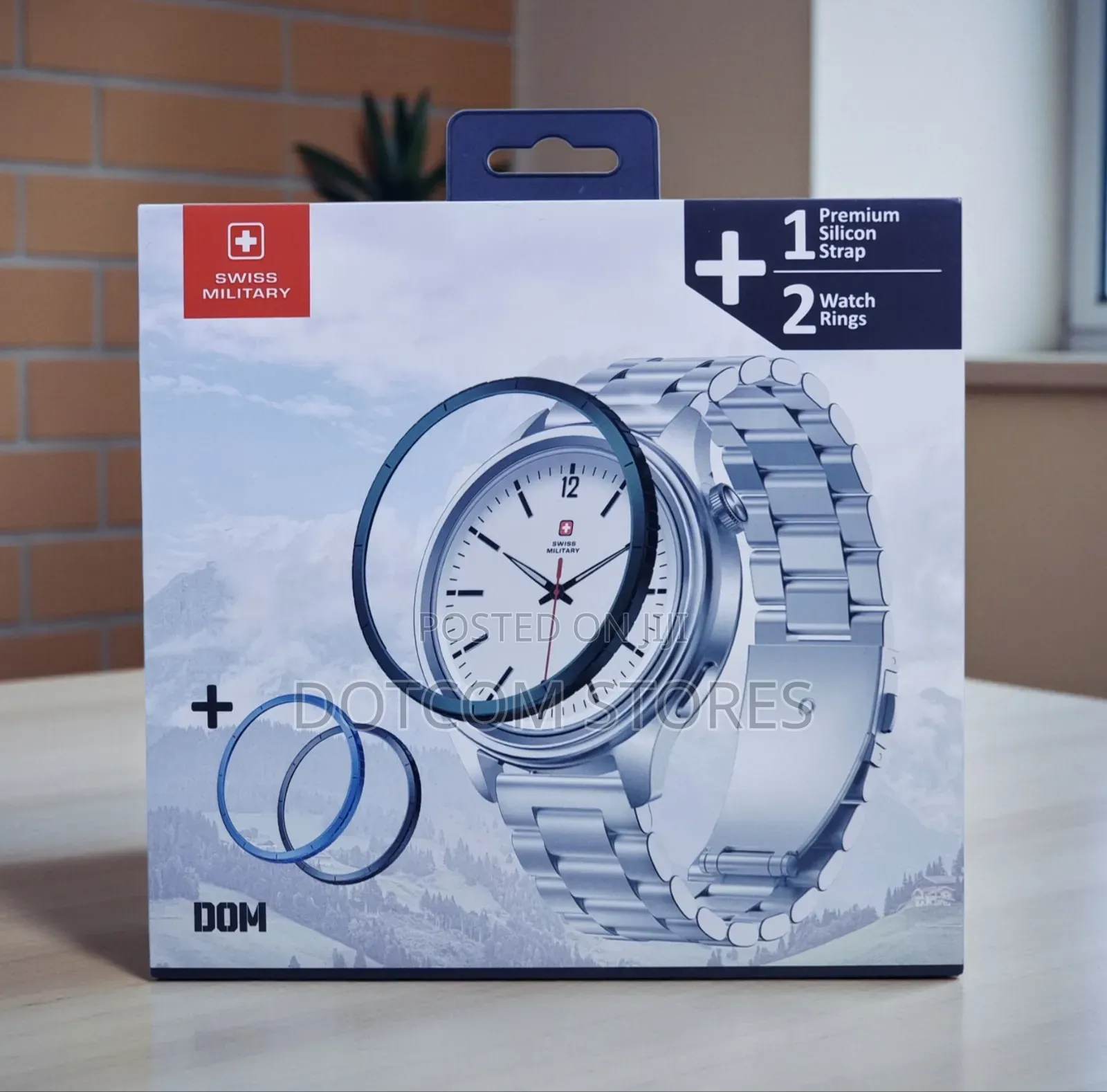 Swiss Military Dom 8 Watch With 1 Premium Silicon Strap 2 Watch Ring