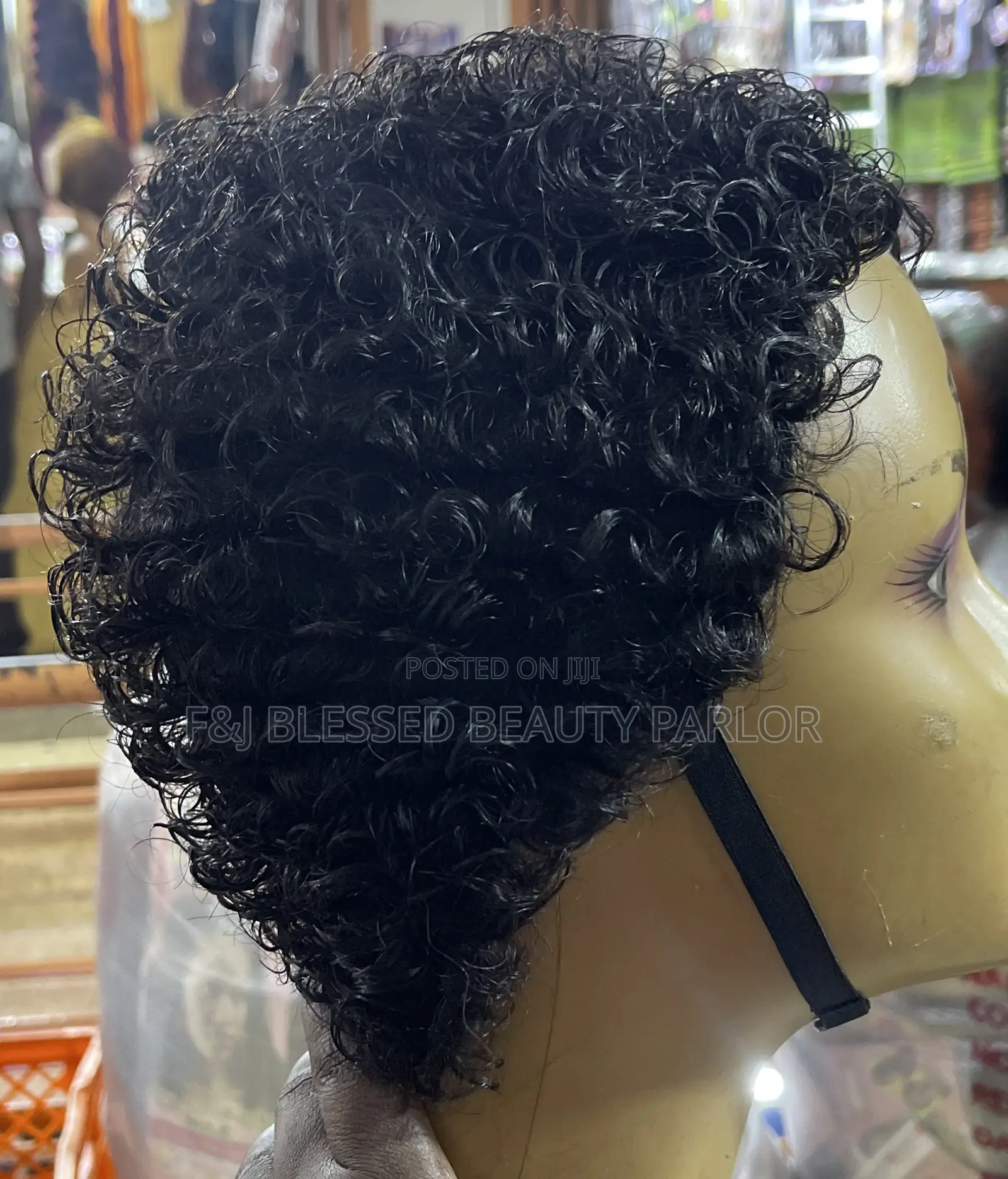 Curly Short Piece Wig