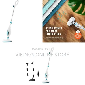 10-in-1 Multi-Use Steam Mop 1500W – 0.35L Water Tank – 180° 90°