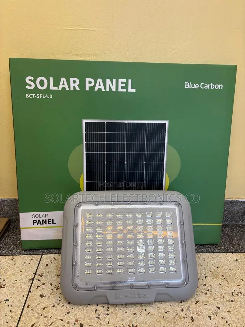 Blue Carbon 500W Powerful LED Solar Flood Light With LiFePO4 Battery