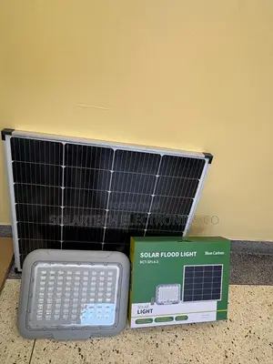 Blue Carbon 500W Outdoor Solar Security Flood Light | High-Lumen LEDs
