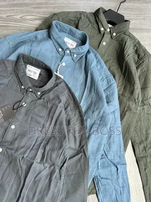 Premium Linen Shirts in Long Sleeves, Available in All Sizes and Color