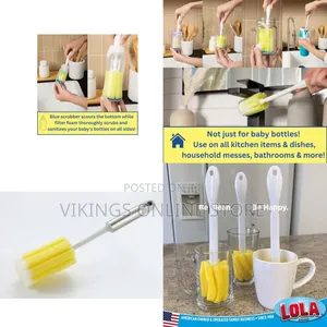 1 Piece Foam Material Reusable Baby Bottle Brush, Cleaning Sponge