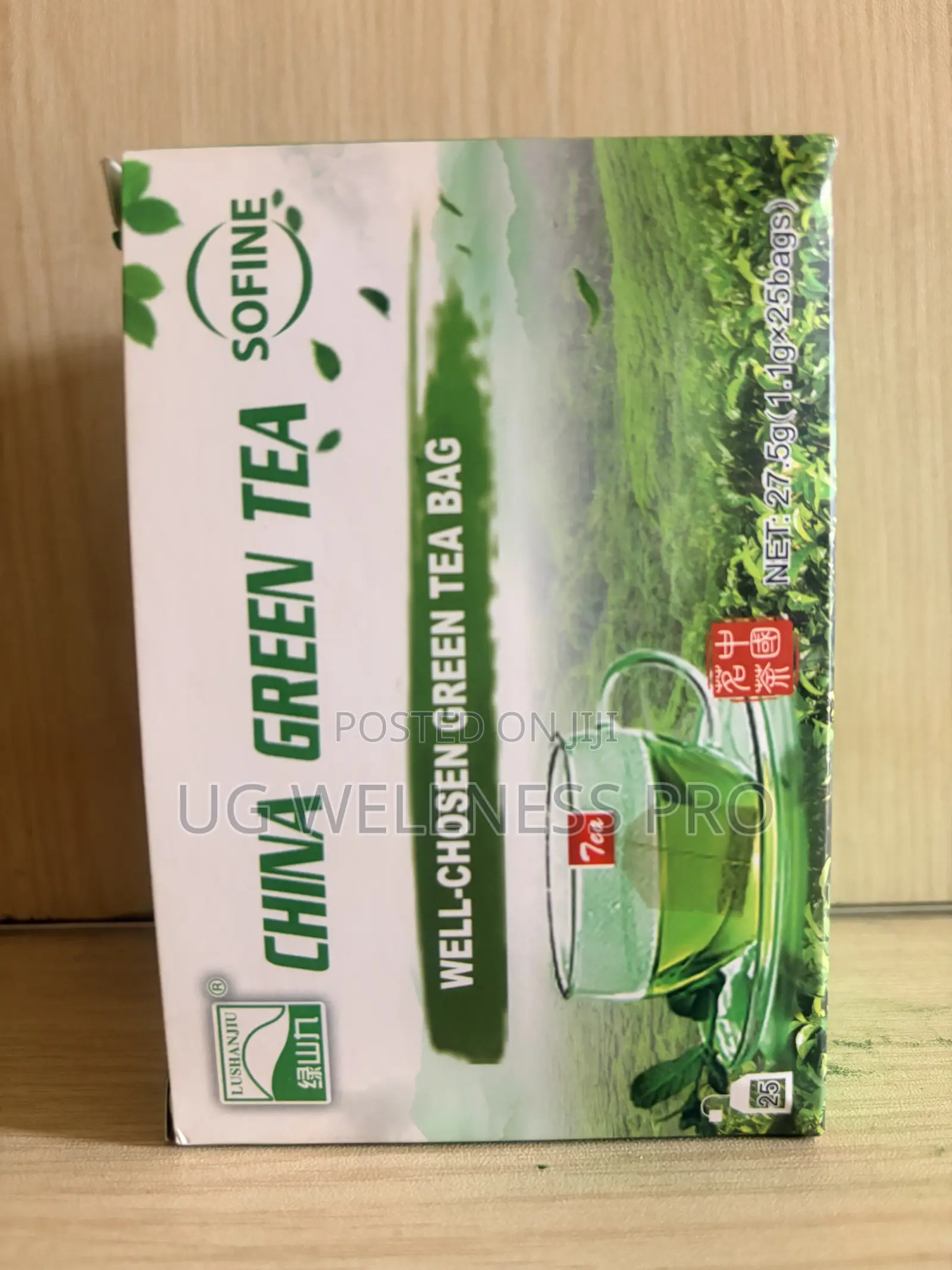 China Green Tea Well-Chosen 25 Tea Bags for Detox Weight Loss Support