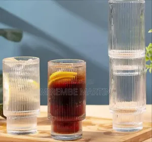 Brand Ribbed Glass