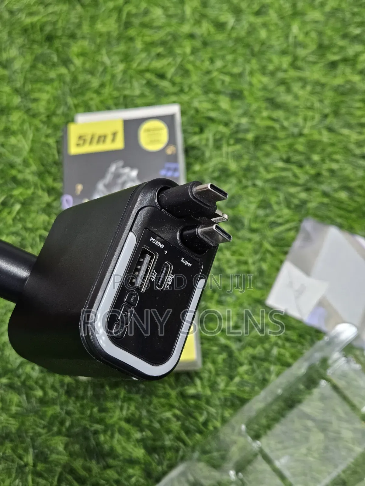 5-in-1 180W Smart Car Charger