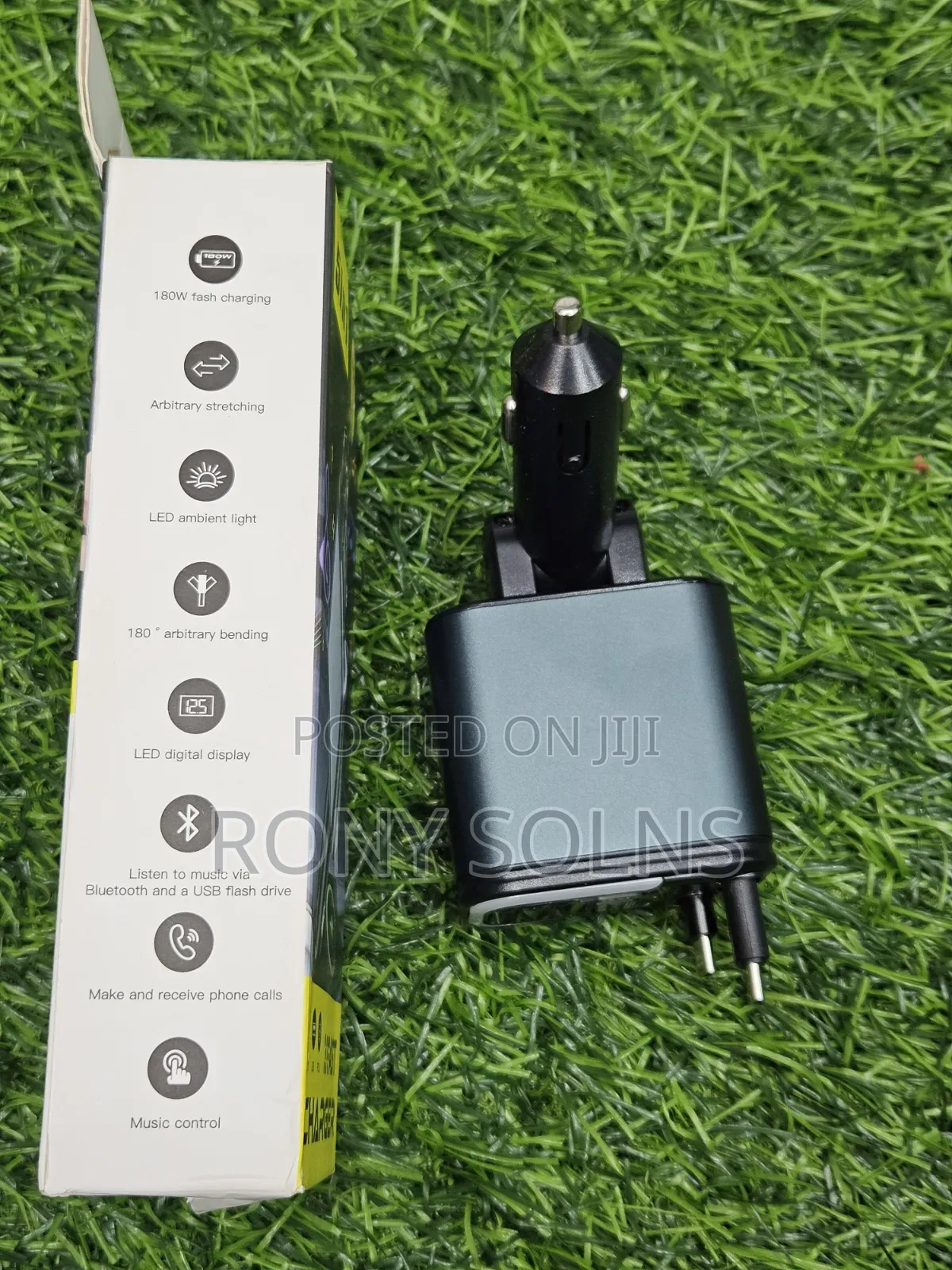 5-in-1 180W Smart Car Charger