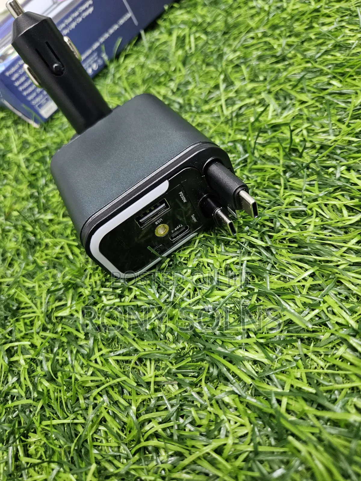 5 In1 Car Fast Charger-Type C and Lighting Cable