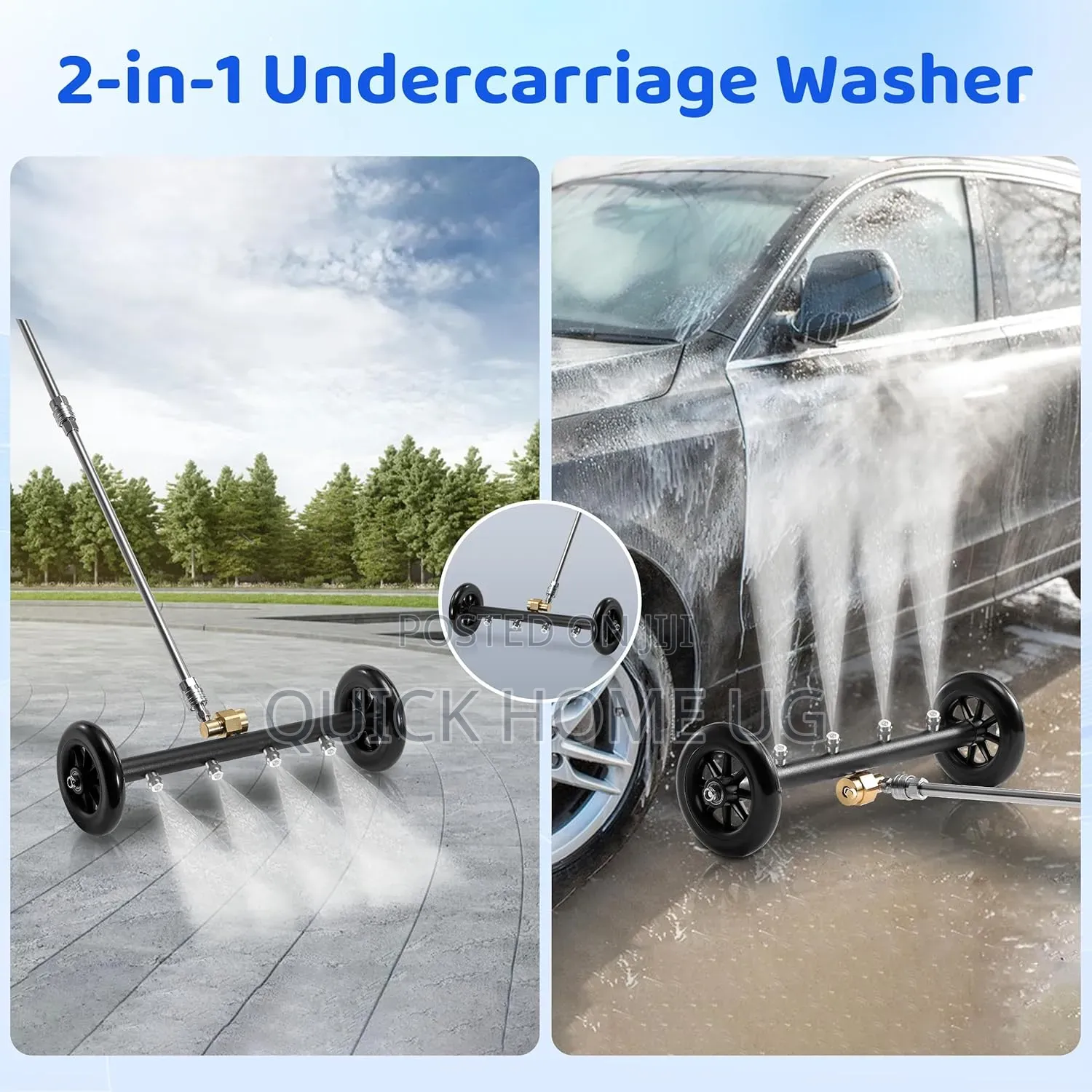 2in1 Undercarriage Pressure Washer,Under Car Washer