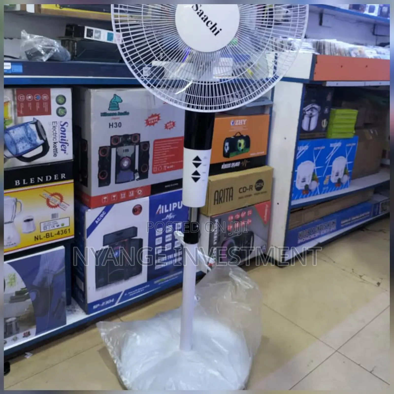 Sachi Stand Fan With Remote. 16 Inches Stand Fan Remote.