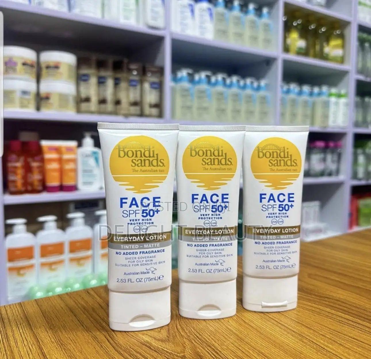 Bondi Sands SPF 50+ Fragrance Free - Matte Tinted Face Lotion