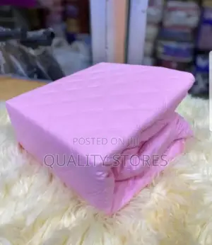 Square Quilted Mattress Protector Gray