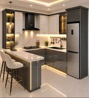 Kitchen Cabinets/Grey Off-White Kitchen Cabinets From 8,500,000/-