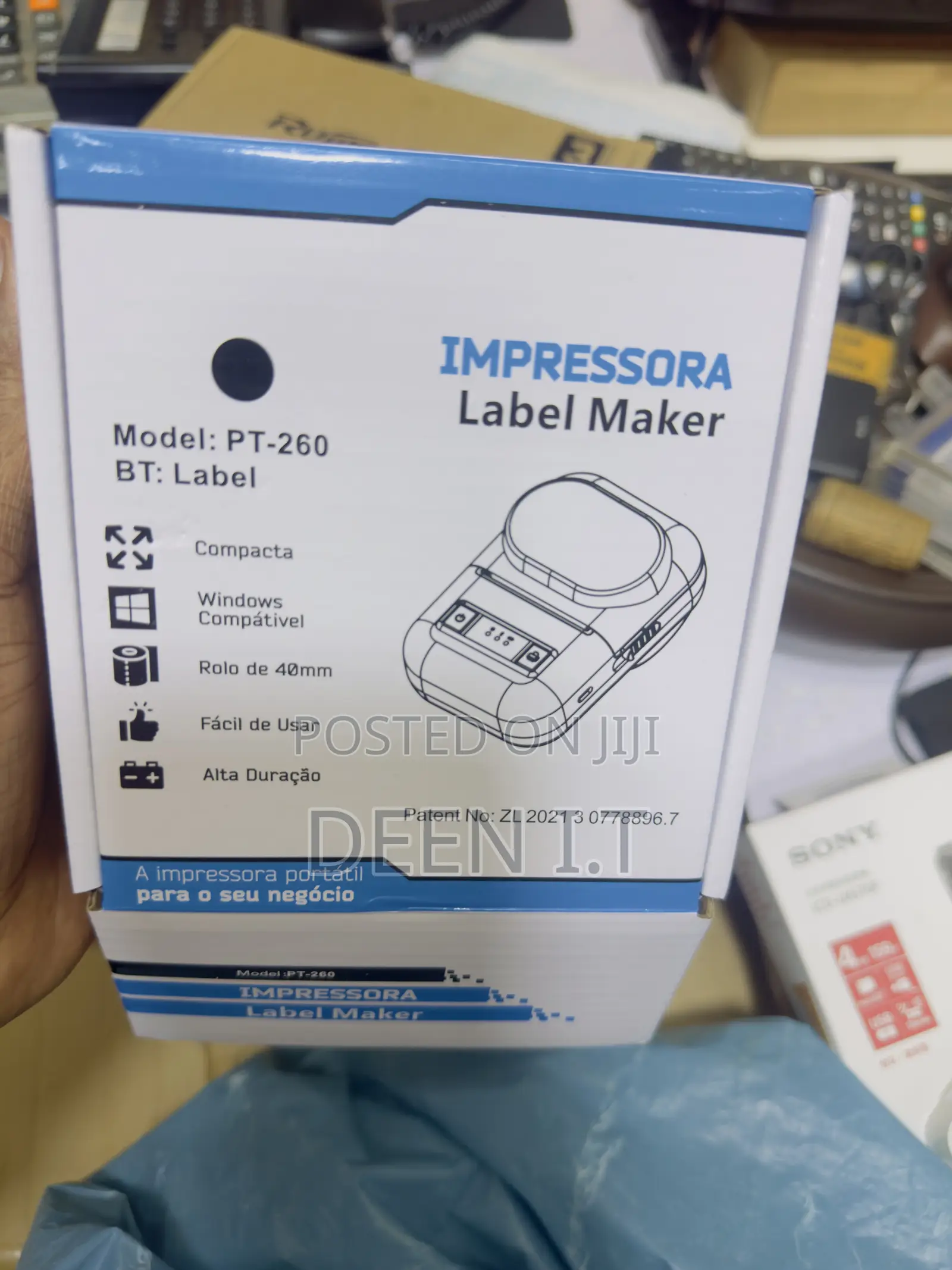 IMPRESSORA Bluetooth Label Printer -PT260