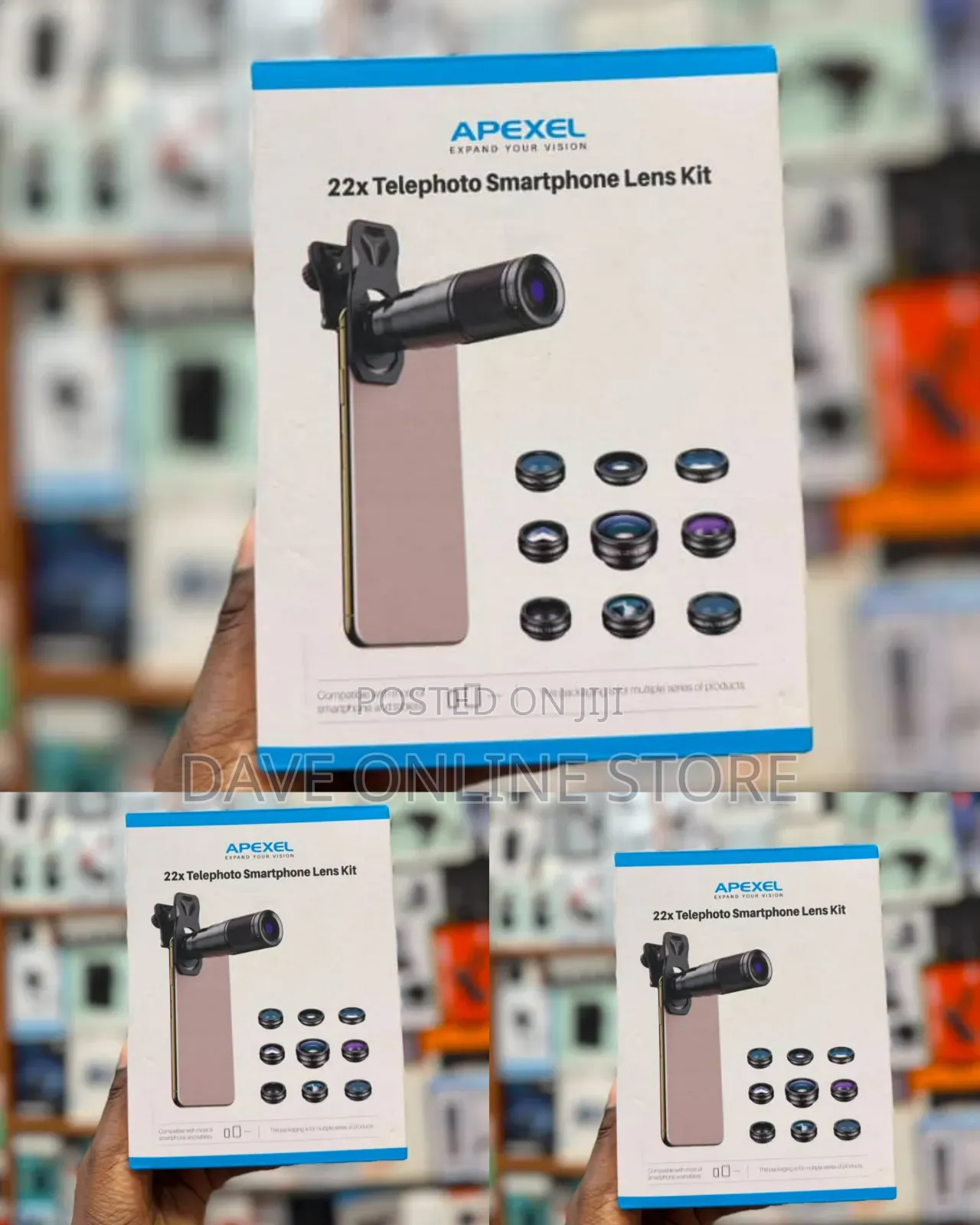 Apexel 22x Telephoto Smartphone Lens Kit