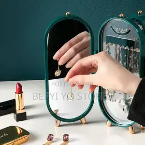 Multi-Panel Foldable Jewelry Organizer Storage Stand