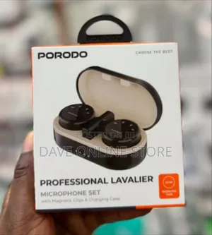Porodo Professional Lavalier Microphone Set