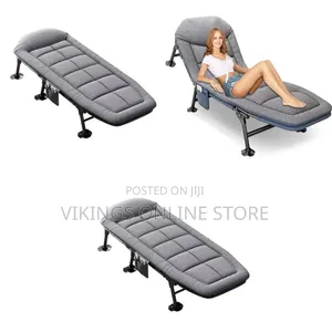 Camping Fishing Chair Portable Reclining Bed Chair With Pillow Outdoor