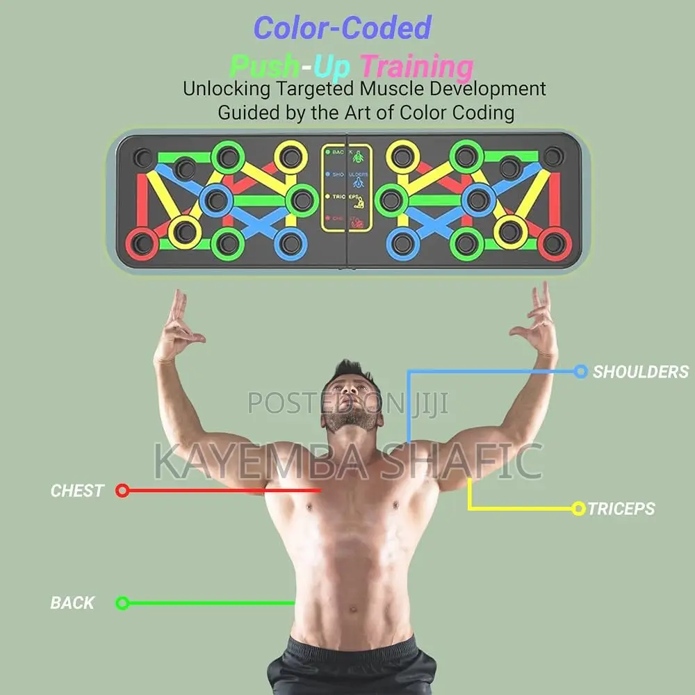 9-in-1 Foldable Push Up Board - Portable Fitness Gym Stand