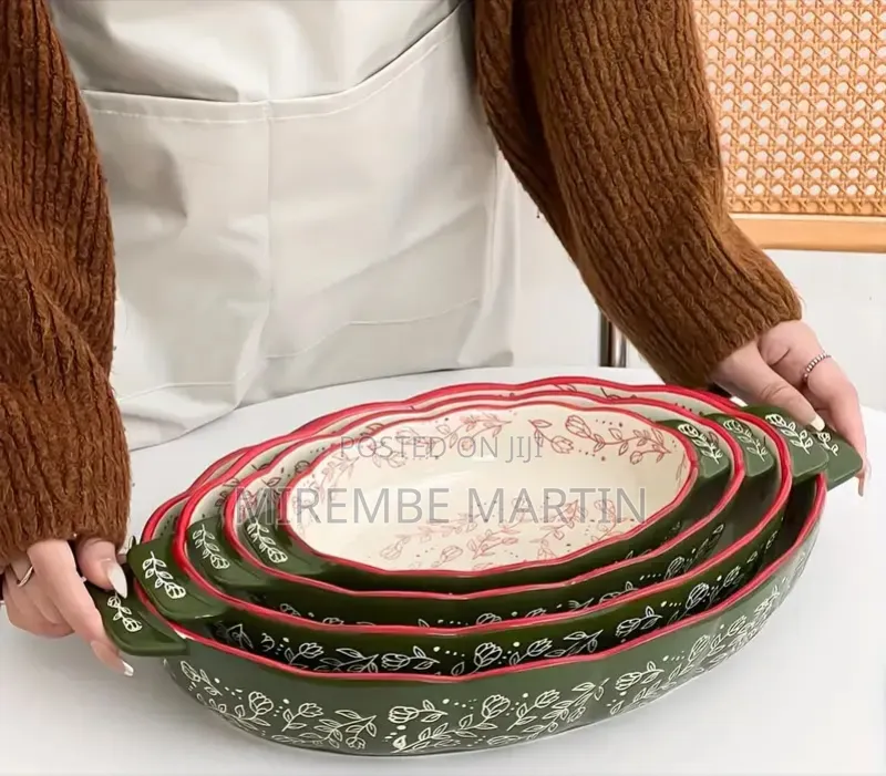 4pc Vintage Bohemian Lasagna / Bakeware