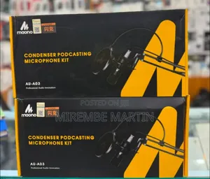 Maono AU-A03 Condenser Microphone Kit Podcast Mic With Boom Arm .