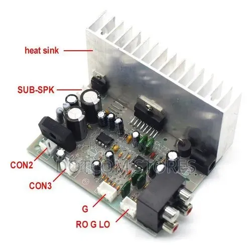 Digital Subwoofer Amplifier Board 2.1 Channel AC/DC 12V 2*38W TDA7379