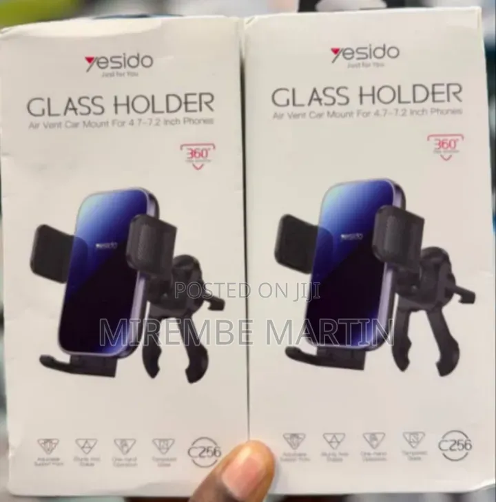 Yesido C256 Premium Tempered-Glass Gravity Car Phone Holder Designed